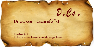Drucker Csanád névjegykártya