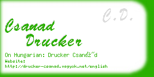 csanad drucker business card
